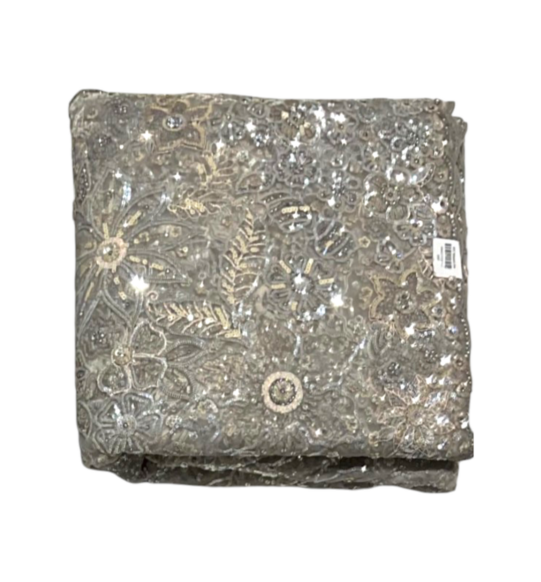 Copper Colour Designer Saree in net fabric for girls