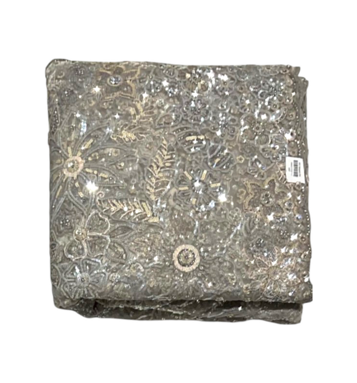 Copper Colour Designer Saree in net fabric for girls