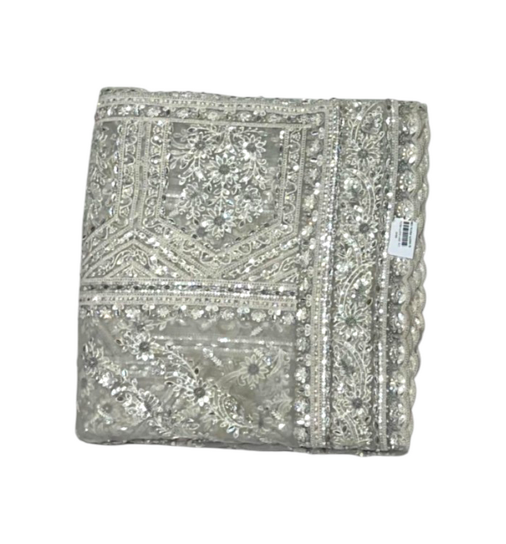 Beautiful Sky Blue colour saree in net Fabric 