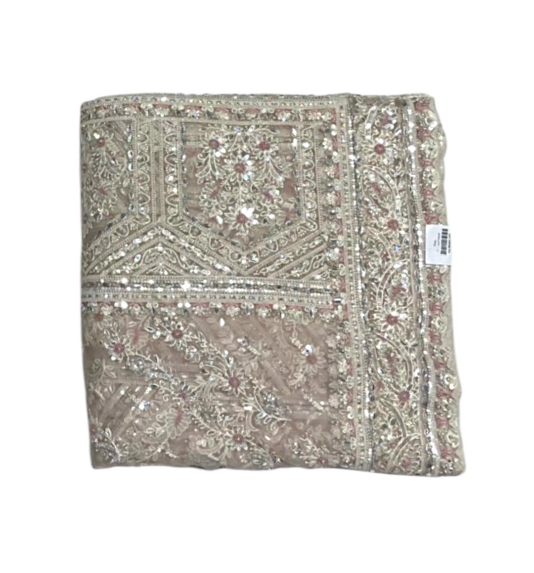 Beautiful moof colour saree in net Fabric 